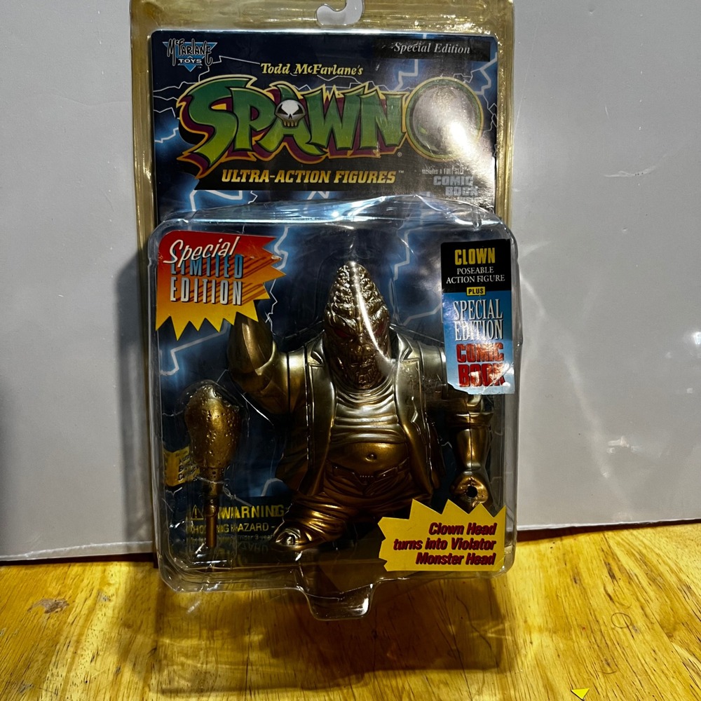 McFarlane 6in Spawn Action Figure Gold Clown Violator Special Limited Edition